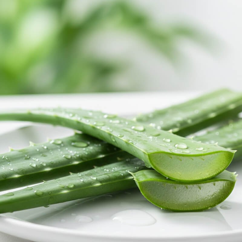 Hydrating Aloe Vera used in NatriGlo Organic Tea Tree Shampoo