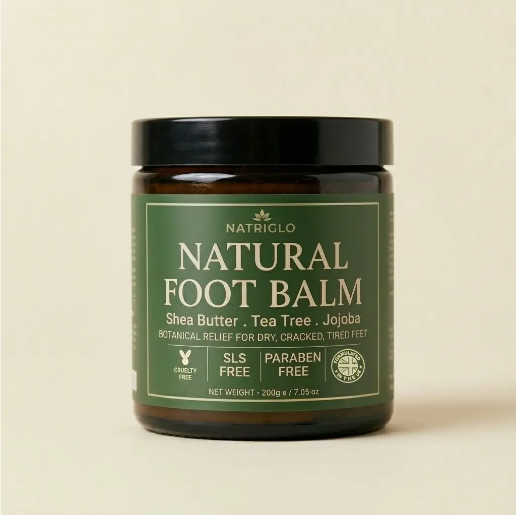 natriglo natural foot balm shea butter tea tree jojoba Home 3 Intensive Foot Balm 200g