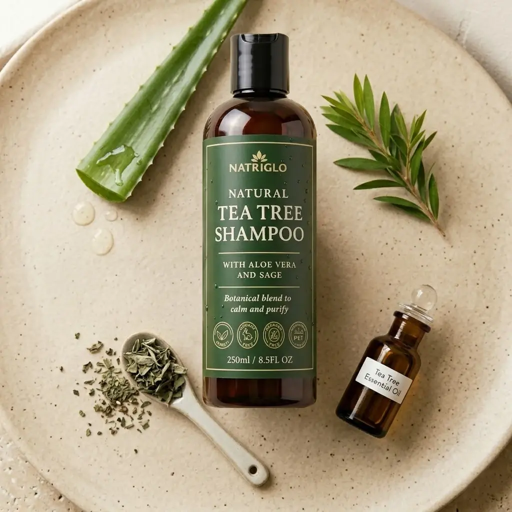 natriglo natural tea tree shampoo botanical haircare Home 3
